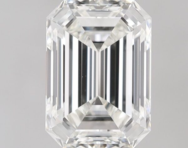 1.01 Carat, Natural White, Emerald Diamond ~ H Colour, VVS1 Clarity