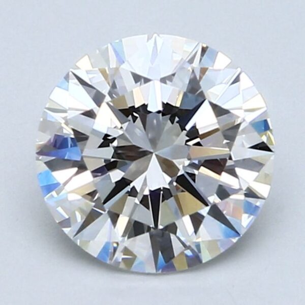 2.04 Carat, Natural White, Round Diamond ~ E Colour, VS1 Clarity