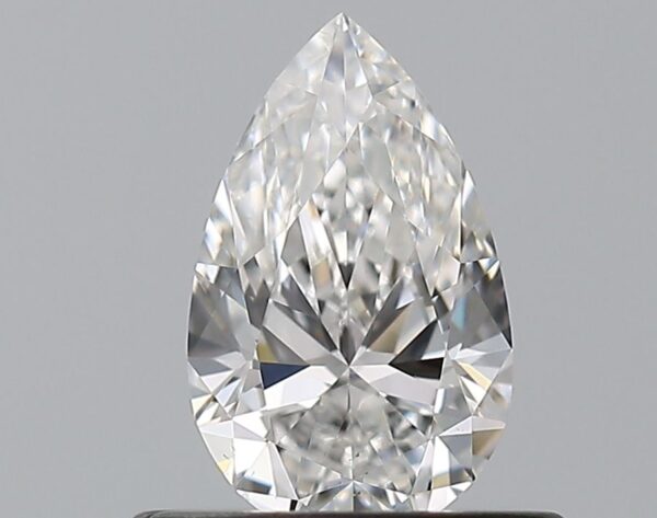 0.5 Carat, Natural White, Pear Diamond ~ E Colour, VS1 Clarity