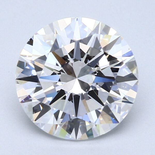 4.12 Carat, Natural White, Round Diamond ~ E Colour, VS2 Clarity