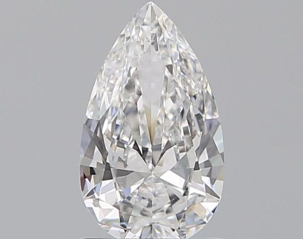 1 Carat, Natural White, Pear Diamond ~ E Colour, VVS2 Clarity