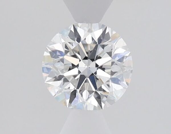 0.53 Carat, Natural White, Round Diamond ~ E Colour, VS2 Clarity