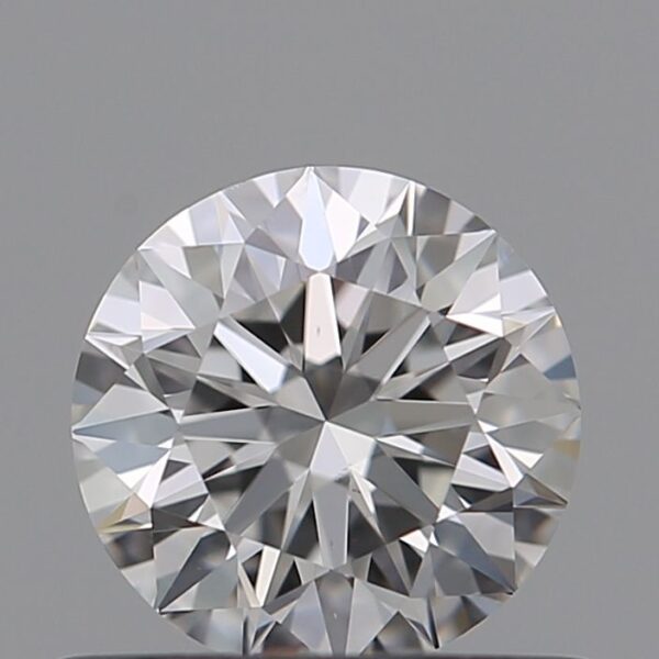 0.56 Carat, Natural White, Round Diamond ~ E Colour, VS1 Clarity