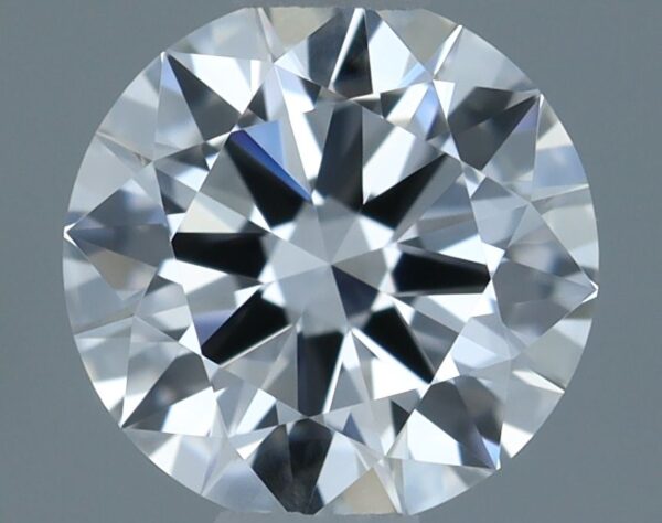 0.57 Carat, Natural White, Round Diamond ~ D Colour, VVS2 Clarity