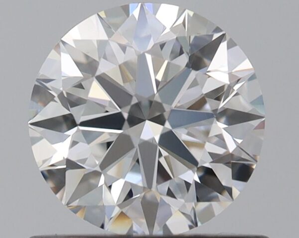 0.61 Carat, Natural White, Round Diamond ~ G Colour, VVS2 Clarity