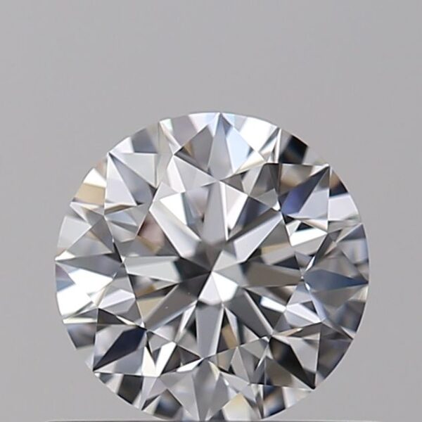 0.58 Carat, Natural White, Round Diamond ~ D Colour, VVS1 Clarity