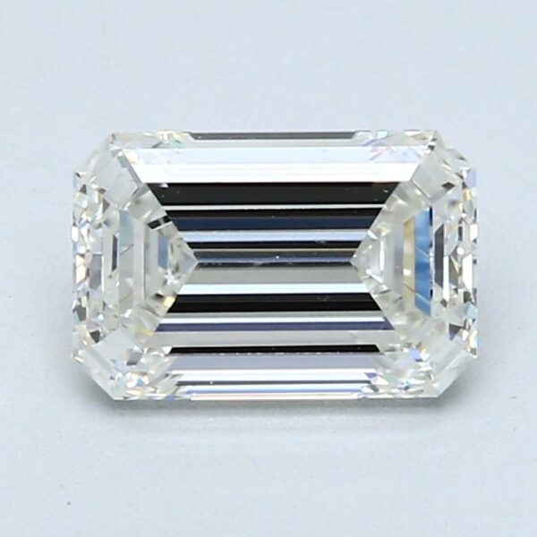 1.51 Carat, Natural White, Emerald Diamond ~ H Colour, VS1 Clarity