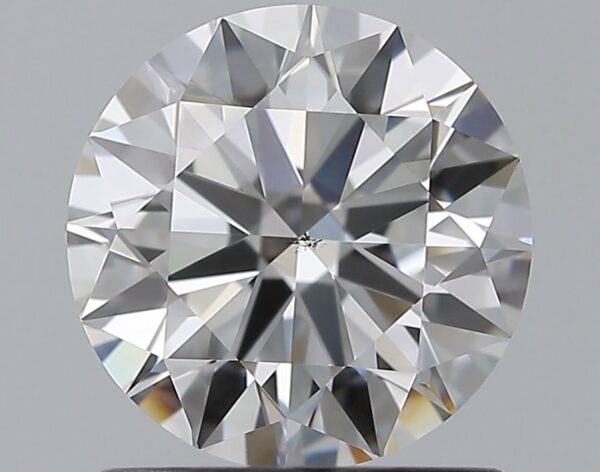 1.21 Carat, Natural White, Round Diamond ~ F Colour, SI1 Clarity