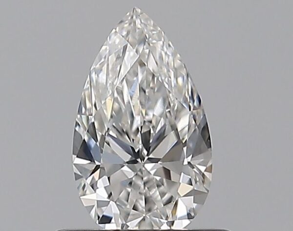 0.5 Carat, Natural White, Pear Diamond ~ E Colour, VS1 Clarity