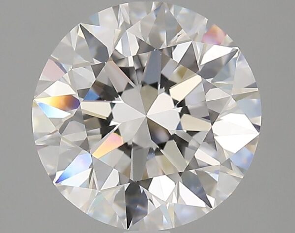 3.4 Carat, Natural White, Round Diamond ~ D Colour, FL Clarity