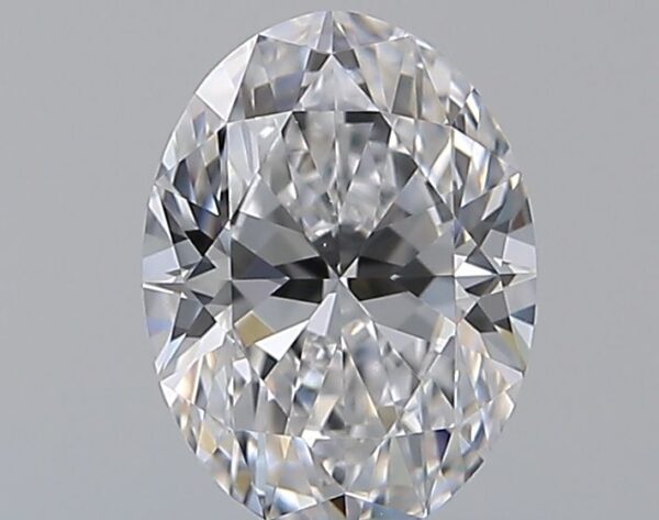 0.65 Carat, Natural White, Oval Diamond ~ D Colour, VVS2 Clarity