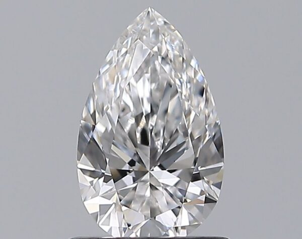 0.72 Carat, Natural White, Pear Diamond ~ E Colour, VS1 Clarity