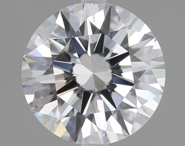 0.91 Carat, Natural White, Round Diamond ~ D Colour, VS2 Clarity