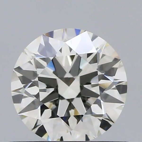 0.53 Carat, Natural White, Round Diamond ~ J Colour, VVS2 Clarity