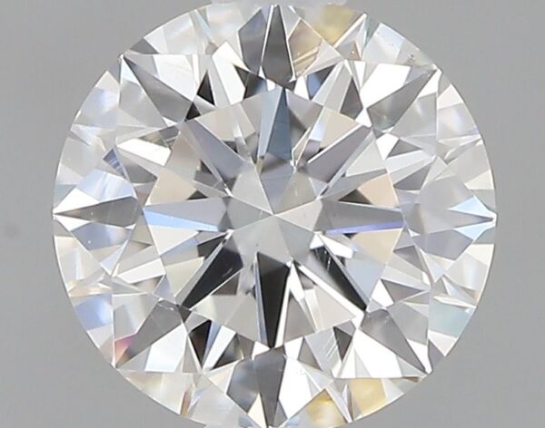 0.51 Carat, Natural White, Round Diamond ~ F Colour, SI1 Clarity