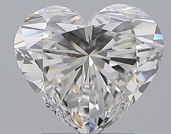 2 Carat, Natural White, Heart Diamond ~ F Colour, VVS2 Clarity