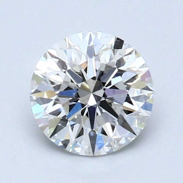 1.07 Carat, Natural White, Round Diamond ~ F Colour, SI1 Clarity