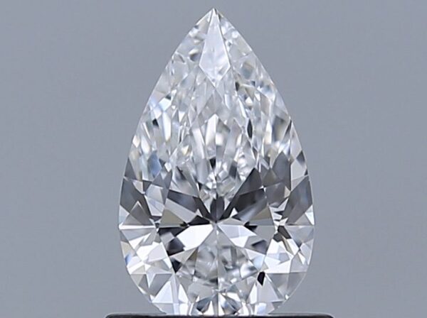 0.75 Carat, Natural White, Pear Diamond ~ D Colour, VVS2 Clarity