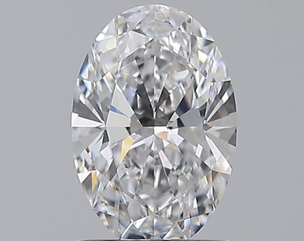 1.2 Carat, Natural White, Oval Diamond ~ D Colour, VS1 Clarity