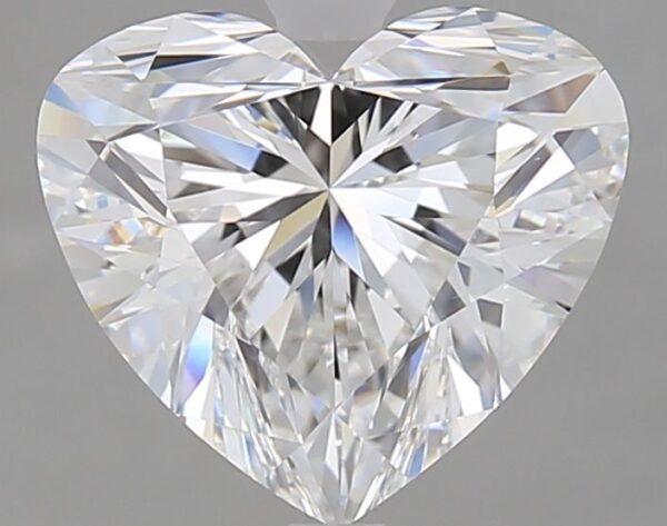 2.51 Carat, Natural White, Heart Diamond ~ E Colour, VS1 Clarity