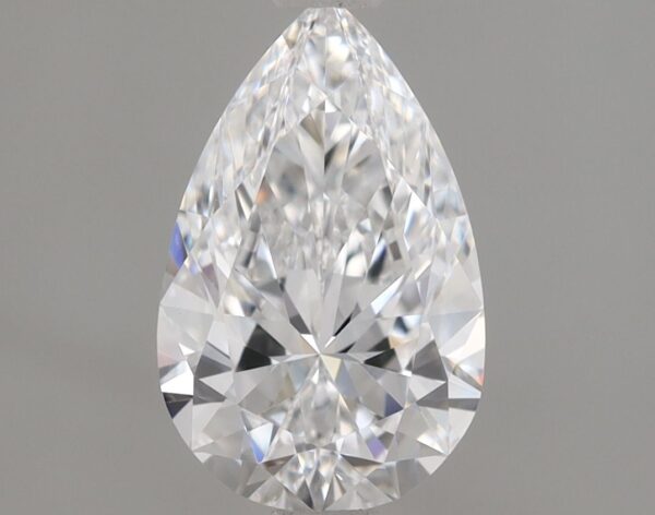 1.2 Carat, Natural White, Pear Diamond ~ D Colour, VVS2 Clarity