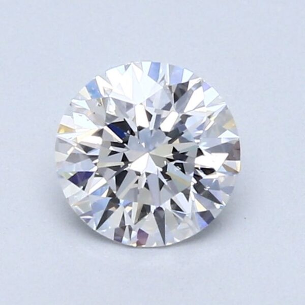 0.78 Carat, Natural White, Round Diamond ~ D Colour, SI1 Clarity