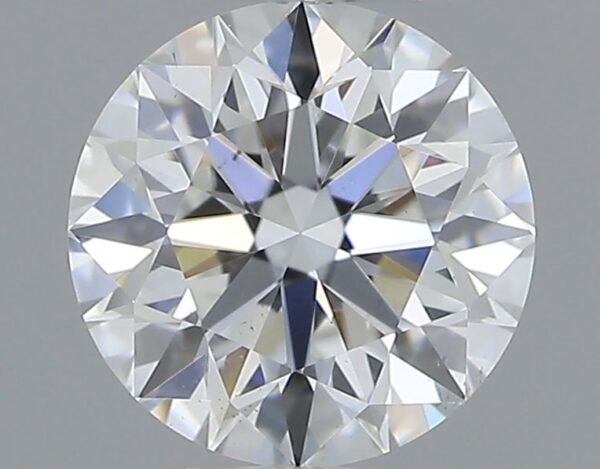 0.57 Carat, Natural White, Round Diamond ~ F Colour, SI1 Clarity