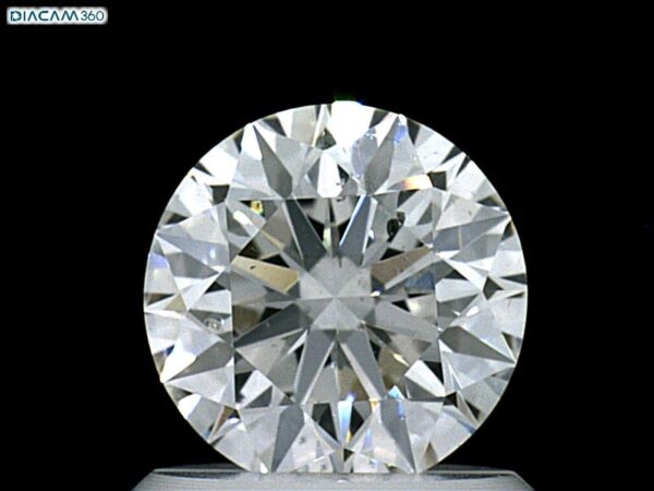 0.93 Carat, Natural White, Round Diamond ~ D Colour, SI1 Clarity