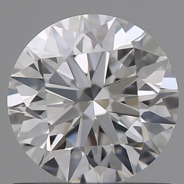 0.72 Carat, Natural White, Round Diamond ~ E Colour, VS2 Clarity