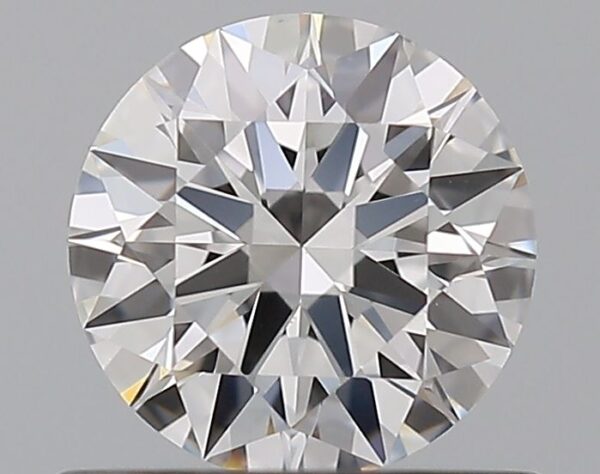 0.5 Carat, Natural White, Round Diamond ~ E Colour, VVS2 Clarity