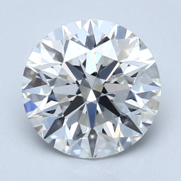 0.7 Carat, Natural White, Round Diamond ~ G Colour, VVS2 Clarity