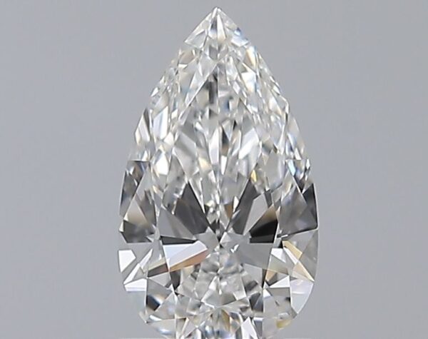 0.81 Carat, Natural White, Pear Diamond ~ E Colour, VS1 Clarity