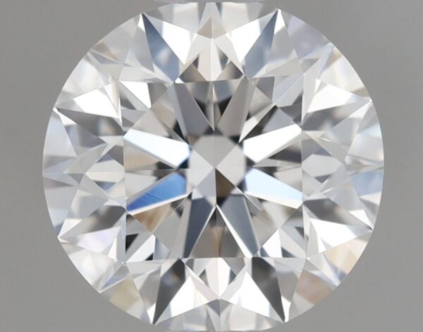 0.58 Carat, Natural White, Round Diamond ~ E Colour, VVS1 Clarity