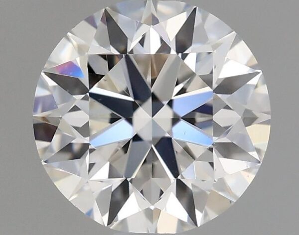 0.6 Carat, Natural White, Round Diamond ~ F Colour, VVS2 Clarity