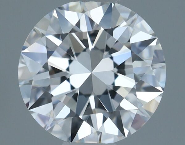 0.6 Carat, Natural White, Round Diamond ~ D Colour, VVS2 Clarity