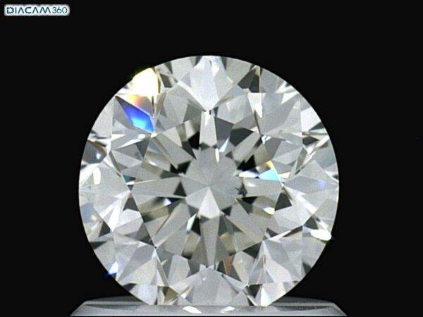 0.93 Carat, Natural White, Round Diamond ~ H Colour, VS2 Clarity