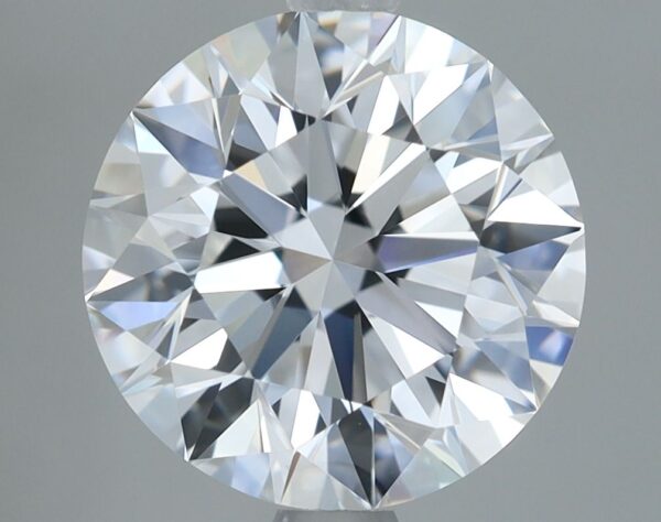 2.68 Carat, Natural White, Round Diamond ~ E Colour, IF Clarity