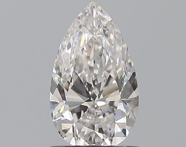 0.8 Carat, Natural White, Pear Diamond ~ E Colour, VVS1 Clarity