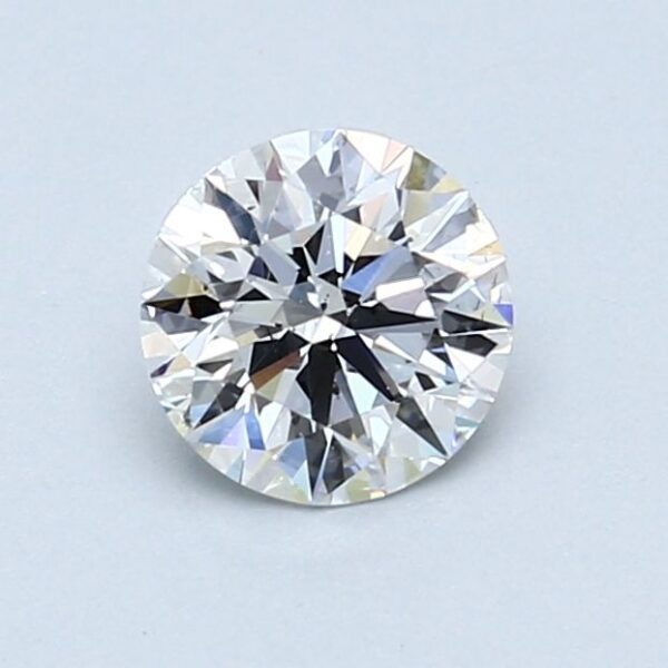 0.78 Carat, Natural White, Round Diamond ~ D Colour, SI1 Clarity