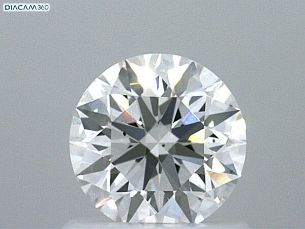 0.86 Carat, Natural White, Round Diamond ~ F Colour, VS2 Clarity