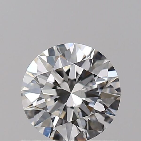 0.59 Carat, Natural White, Round Diamond ~ G Colour, VVS2 Clarity