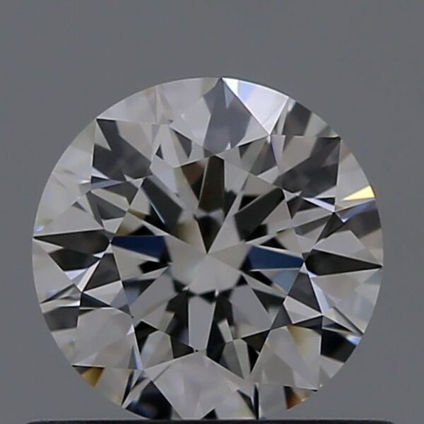 0.55 Carat, Natural White, Round Diamond ~ G Colour, VVS2 Clarity