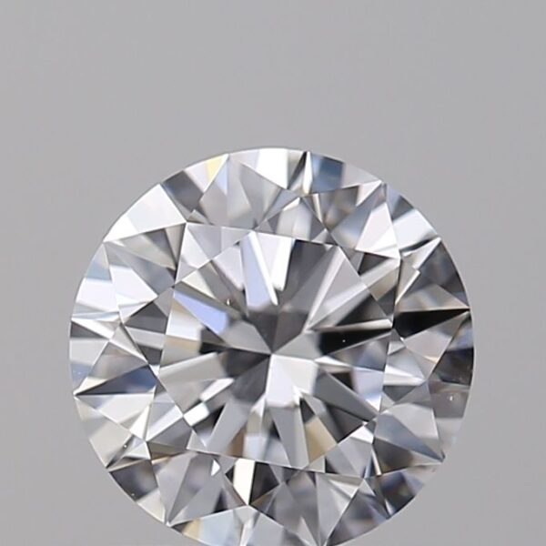 0.74 Carat, Natural White, Round Diamond ~ D Colour, VS2 Clarity