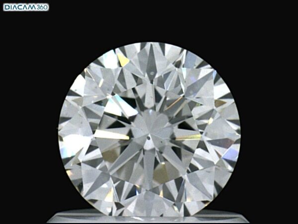 0.78 Carat, Natural White, Round Diamond ~ D Colour, SI1 Clarity