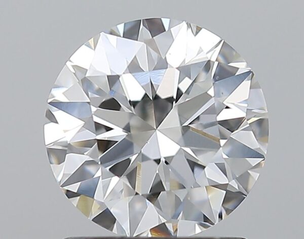 1.34 Carat, Natural White, Round Diamond ~ F Colour, VS1 Clarity