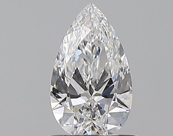 0.7 Carat, Natural White, Pear Diamond ~ E Colour, VVS2 Clarity