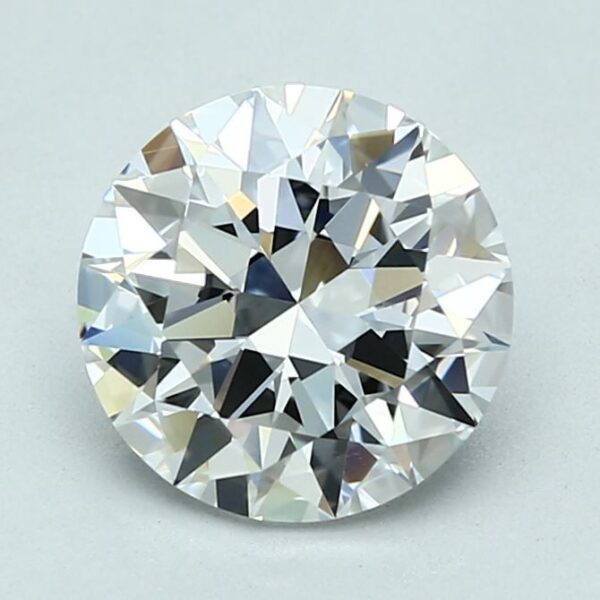 2.01 Carat, Natural White, Round Diamond ~ D Colour, VVS1 Clarity