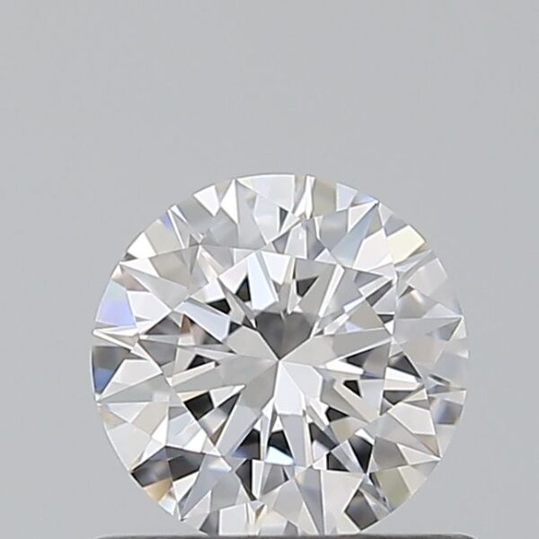 0.53 Carat, Natural White, Round Diamond ~ D Colour, (1) FL Clarity