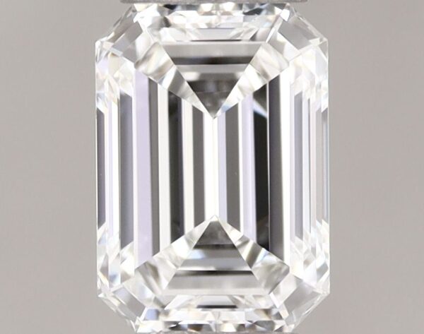 0.51 Carat, Natural White, Emerald Diamond ~ F Colour, VS1 Clarity