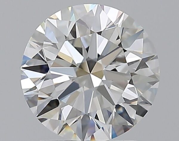 2.01 Carat, Natural White, Round Diamond ~ F Colour, VS2 Clarity